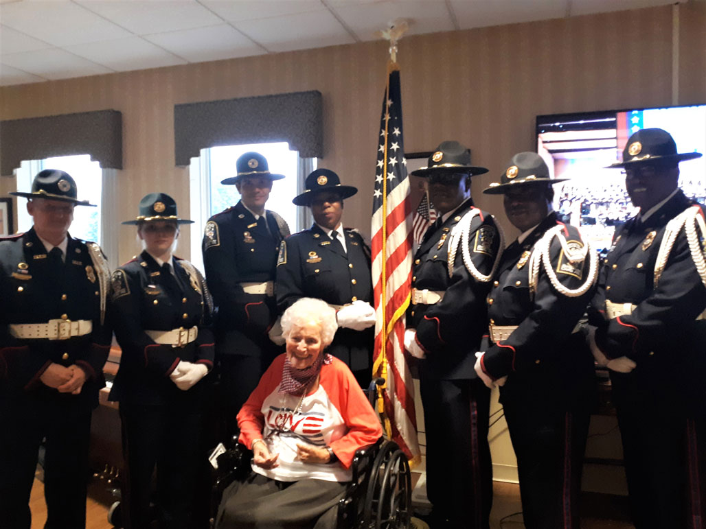 Veterans day color guard