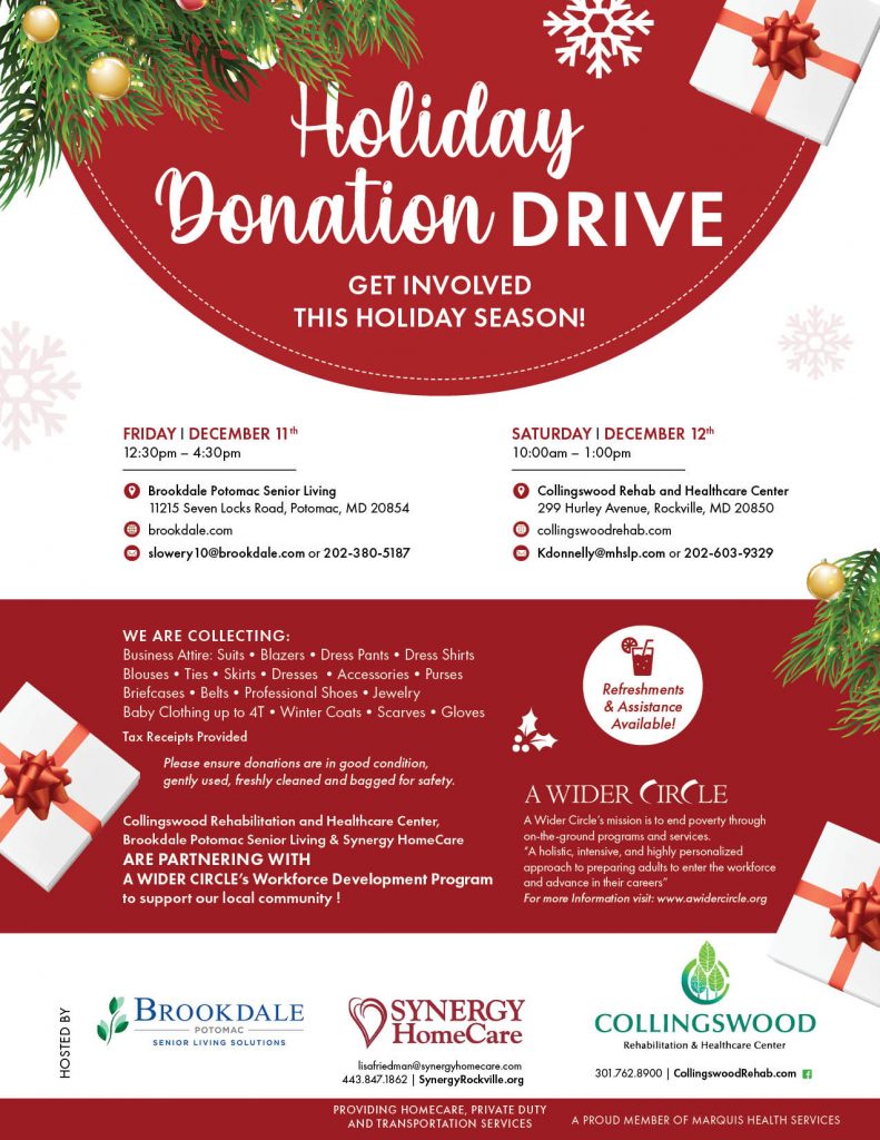 holiday-donation-drive-collingswood-rehabilitation-and-healthcare-center